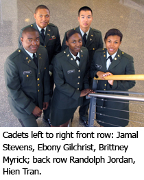 Military Science Department commissions five cadets at ECSU