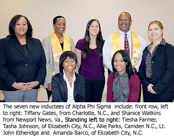 Seven inducted into National Criminal Justice Honor Society