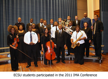 ECSU students join their peers at the 50th Intercollegiate Music Association Conference