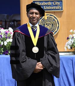 Dr. Abebe receives Board of Governors Award for Excellence in Teaching