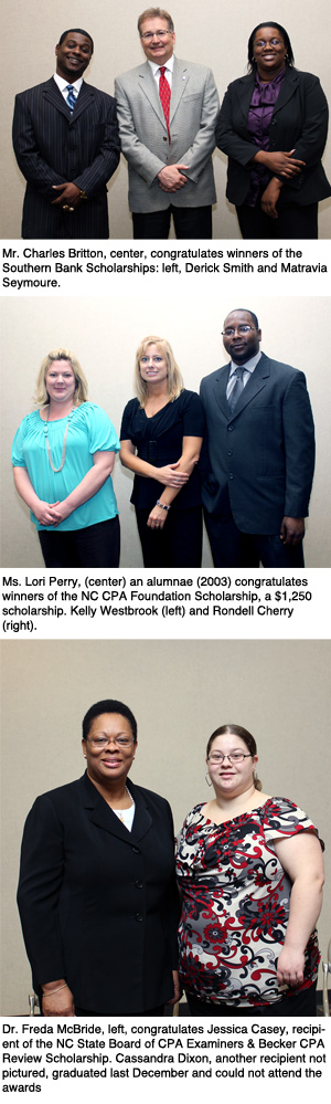 ECSU Accounting Students Win Scholarships
