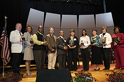 ECSU recognizes teachers during American Education Week assembly