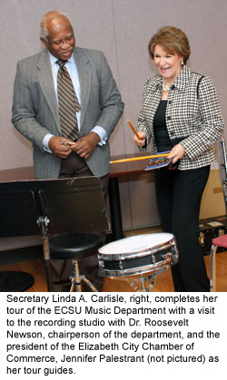 N.C. Secretary of Cultural Resources visits ECSU