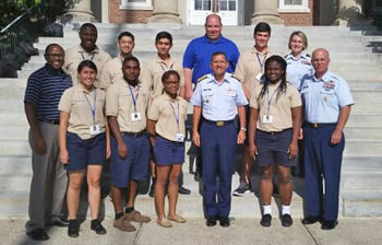 Aviation science students complete Coast Guard leadership academy