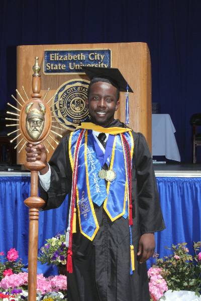 Devin Cherry is Bearer of the Mace for 162nd commencement