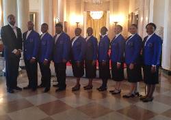 Concert choir performs at The White House