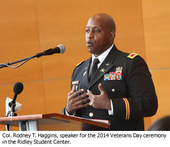 ECSU alumnus hails veterans for personal sacrifices