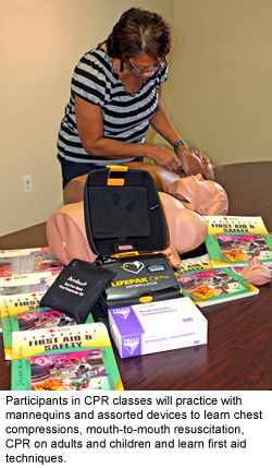 ECSU registered nurse offers CPR classes