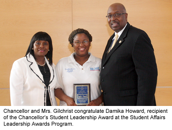 Damika Howard and George Harris earn top awards from the Division of Student Affairs