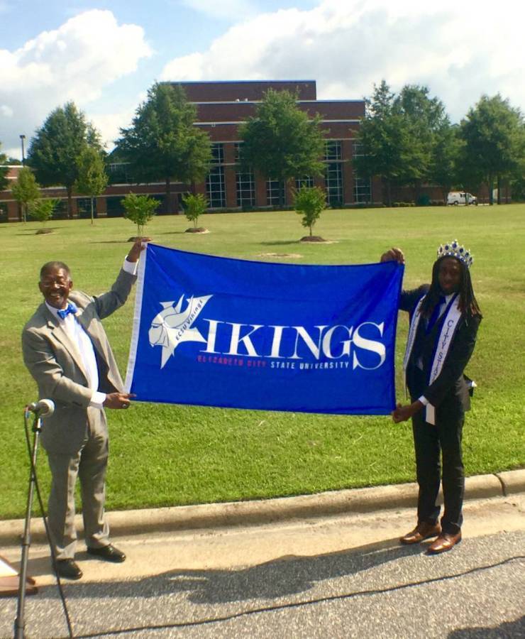 ECSU Dedicates New Flag