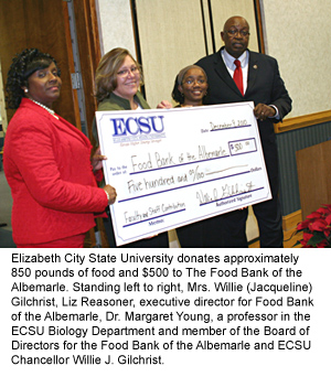 ECSU gives to the community