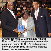 Hoops with the Chancellor - Pink Zone Breast Cancer Awareness