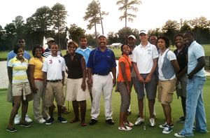 LSAMP students take golf lessons after completing four week program