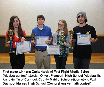 Area students win math contest awards