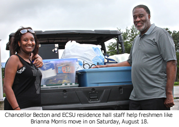 ECSU welcomes new freshmen to campus