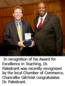 Palestrant Recognized for Excellence in Teaching