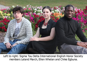Nine inducted into Sigma Tau Delta International English Honor Society