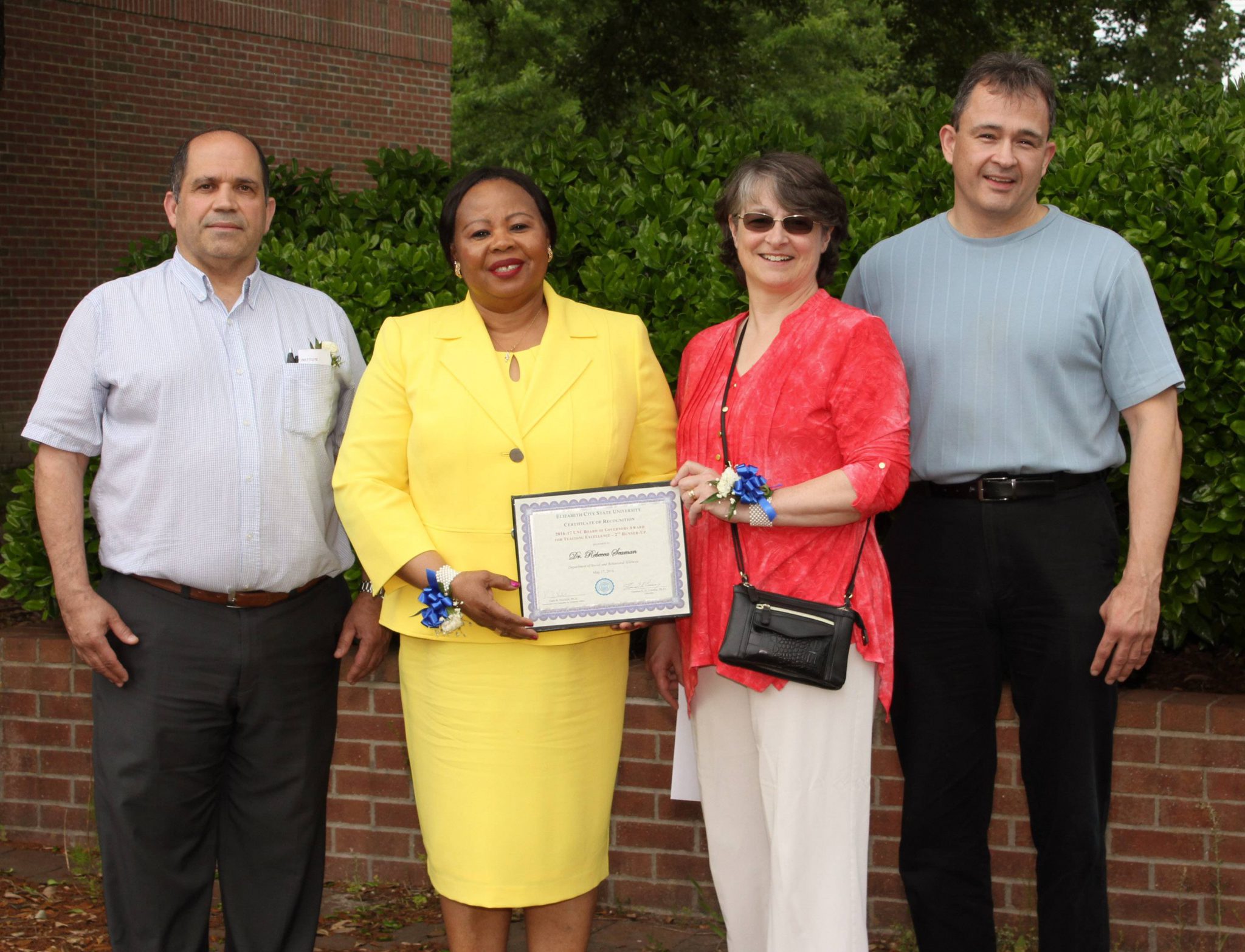 ECSU announces 2016 Departmental Teachers of the Year