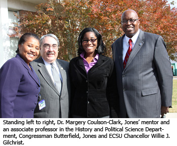 U.S. Rep. Butterfield congratulates new intern at USDA