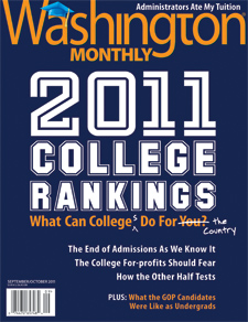 Washington Monthly ranks ECSU fifth among its Top 50 Baccalaureate Colleges