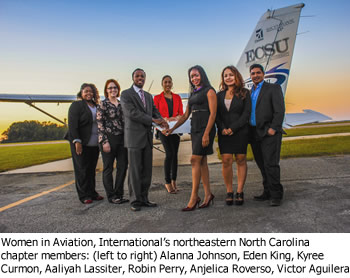 Students launch a chapter of Women in Aviation International