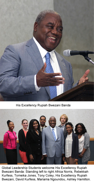 Former president of Zambia speaks at ECSU