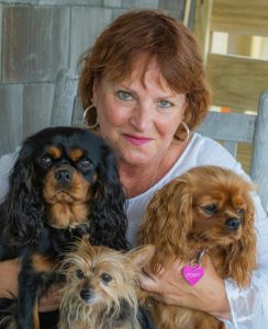 Kathleen Foreman with her dogs