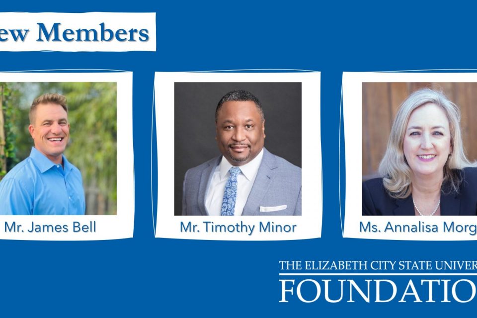 ECSU Foundation Names James Bell, Timothy Minor and Annalisa to