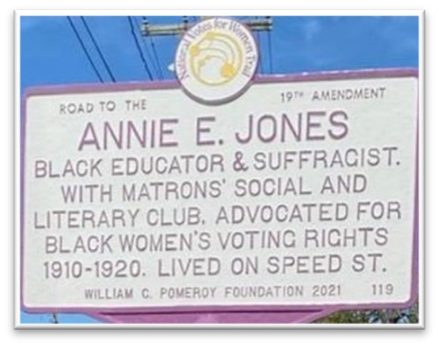 Annie E. Jones historical marker