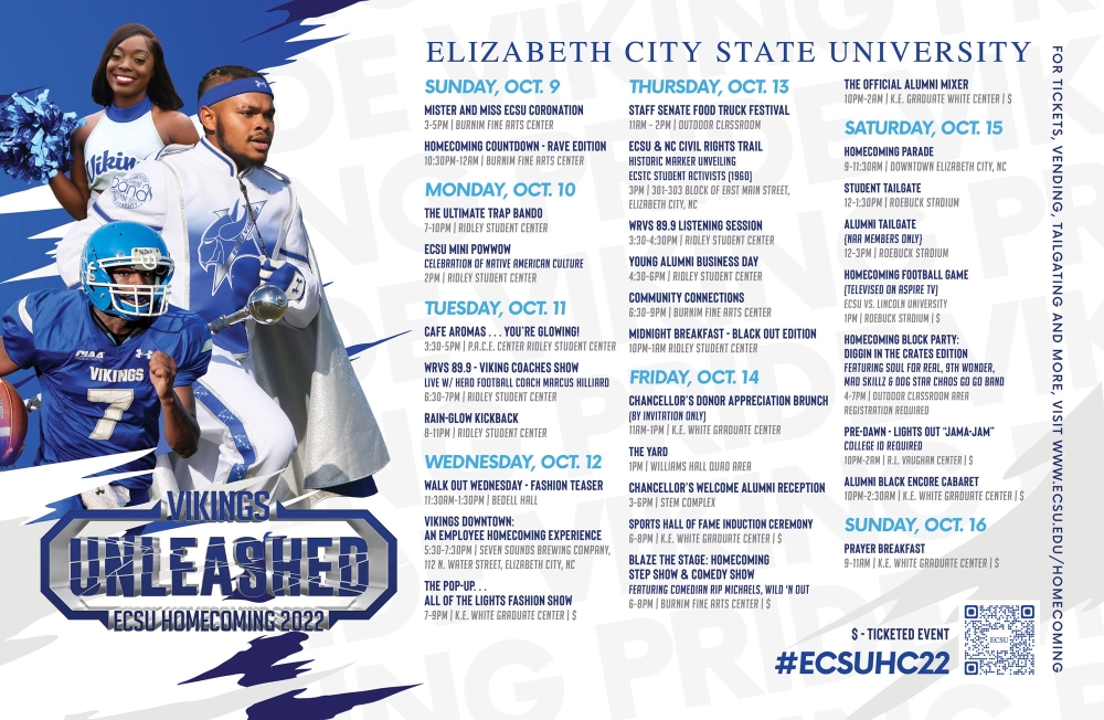 ECSU to Host “Vikings Unleashed 2022” Oct. 916 Elizabeth