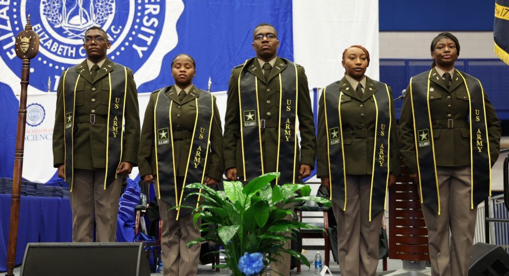 ECSU Students Commissioned as Second Lieutenants in US Army