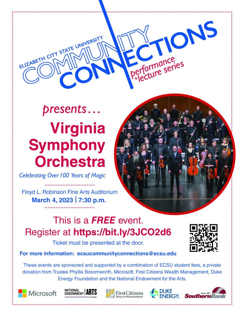 Community Connections ECSU to Host Virginia Symphony Orchestra on